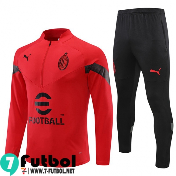 KIT: Chandal Futbol AC Milan Rojo Hombre 2022 2023 TG420