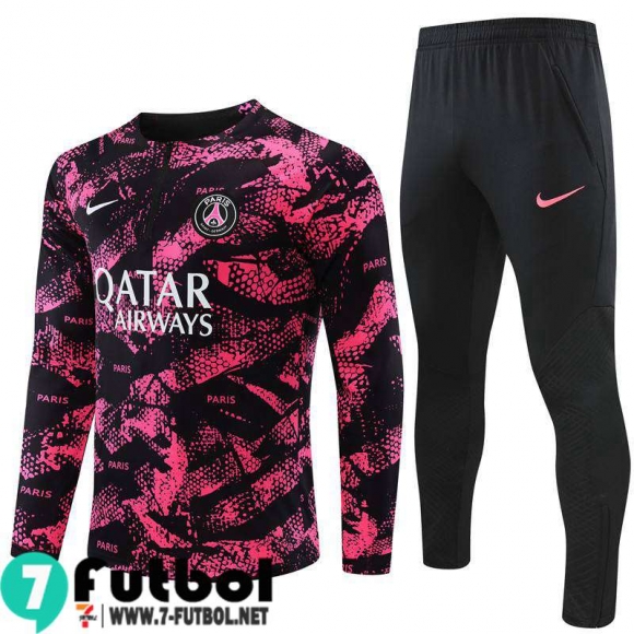 KIT: Chandal Futbol PSG Paris Rosa negro Hombre 2022 2023 TG429