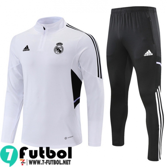 KIT: Chandal Futbol Real Madrid Blanco, Blanca Hombre 2022 2023 TG431