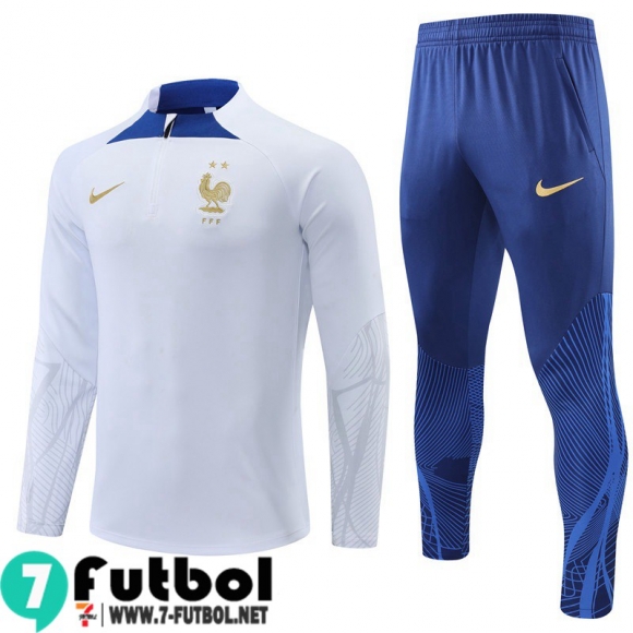 KIT: Chandal Futbol Francia Blanco, Blanca Hombre 2022 2023 TG436