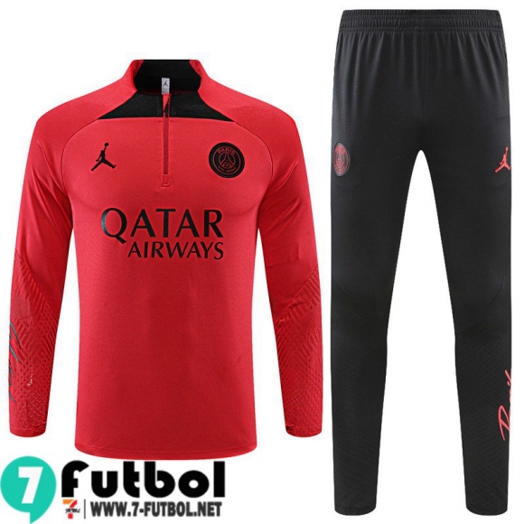 KIT: Chandal Futbol PSG Paris Rojo Hombre 2022 2023 TG437