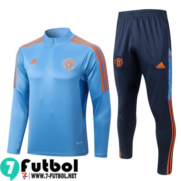 KIT: Chandal Futbol Manchester United azul Hombre 2022 2023 TG442