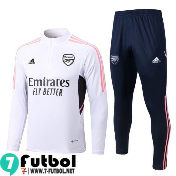 KIT: Chandal Futbol Arsenal Blanco, Blanca Hombre 2022 2023 TG443