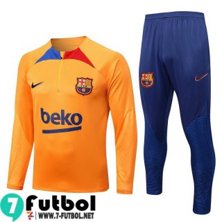 KIT: Chandal Futbol Barcelona naranja Hombre 2022 2023 TG447