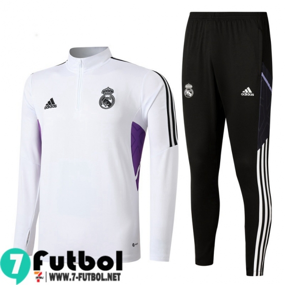 KIT: Chandal Futbol Real Madrid Blanco, Blanca Hombre 2022 2023 TG453