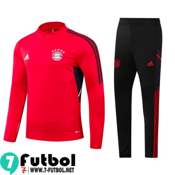 KIT: Chandal Futbol Bayern Munich Rojo Hombre 2022 2023 TG454