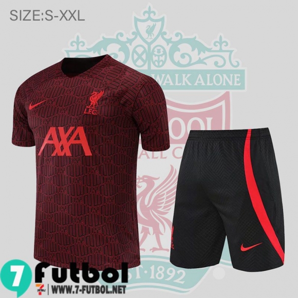 KIT: Chandal Futbol Sin Mangas Liverpool rojo oscuro Hombre 2022 2023 TG484