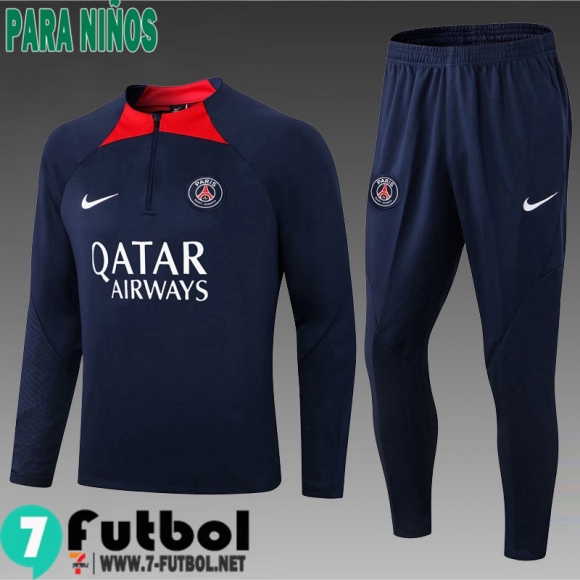 KIT: Chandal Futbol PSG Paris azul real Ninos 2022 2023 TK345