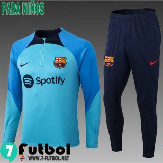 KIT: Chandal Futbol Barcelona azul Ninos 2022 2023 TK348