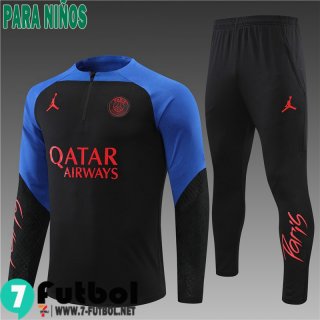 KIT: Chandal Futbol PSG Paris negro Ninos 2022 2023 TK355