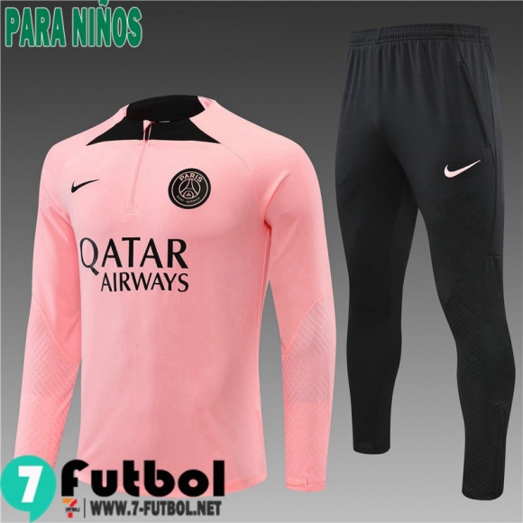 KIT: Chandal Futbol PSG Paris rosado Ninos 2022 2023 TK357