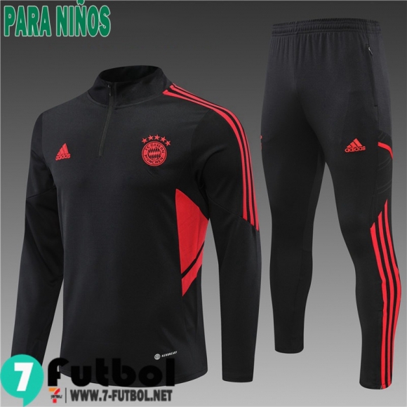 KIT: Chandal Futbol Bayern Munich negro Ninos 2022 2023 TK361