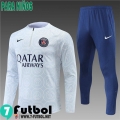 KIT: Chandal Futbol PSG Paris gris claro Ninos 2022 2023 TK363