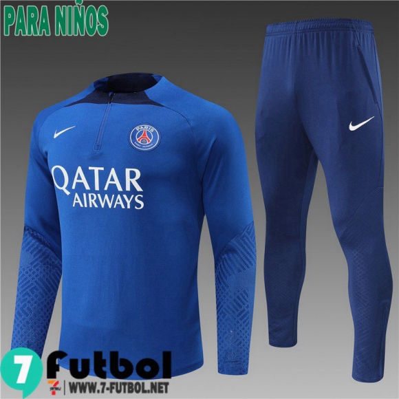 KIT: Chandal Futbol PSG Paris azul Ninos 2022 2023 TK366