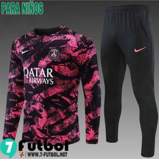 KIT: Chandal Futbol PSG Paris Rosa negro Ninos 2022 2023 TK367