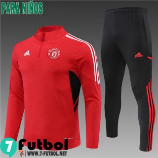 KIT: Chandal Futbol Manchester United Rojo Ninos 2022 2023 TK368