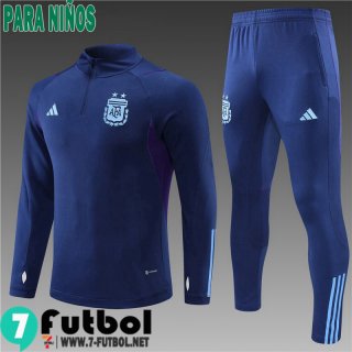 KIT: Chandal Futbol Argentina azul real Ninos 2022 2023 TK371
