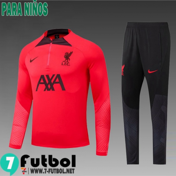 KIT: Chandal Futbol Liverpool Rojo Ninos 2022 2023 TK382