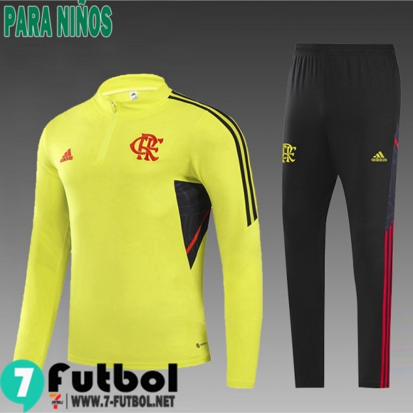 KIT: Chandal Futbol Flamengo amarillo Ninos 2022 2023 TK383