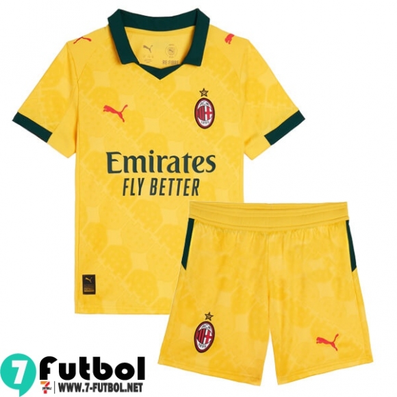 Camiseta Futbol AC Milan Tercera Nino 25 26