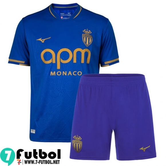 Camiseta Futbol AS Monaco Segunda Nino 25 26 Camiseta Futbol AS Monaco Segunda Nino 25 26