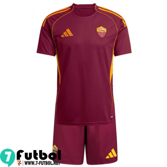 Camiseta Futbol AS Roma Primera Nino 25 26 Camiseta Futbol AS Roma Primera Nino 25 26