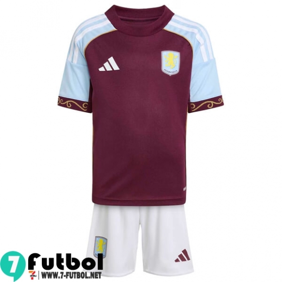 Camiseta Futbol Aston Villa Primera Nino 25 26