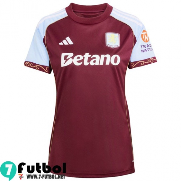 Camiseta Futbol Aston Villa Primera Femenino 25 26