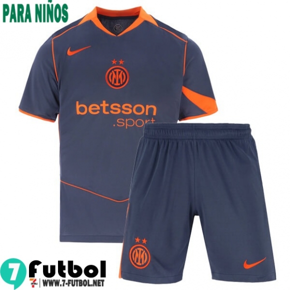 Camiseta Futbol Inter Milan Tercera Ninos 25 26 Camiseta Futbol Inter Milan Tercera Ninos 25 26