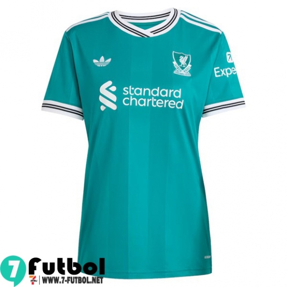 Camiseta Futbol Liverpool Tercera Femenino 25 26