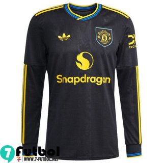 Camiseta Futbol Manchester United Tercera Hombre Manga Larga 25 26