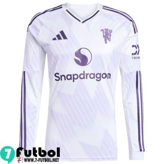 Camiseta Futbol Manchester United Segunda Hombre Manga Larga 25 26