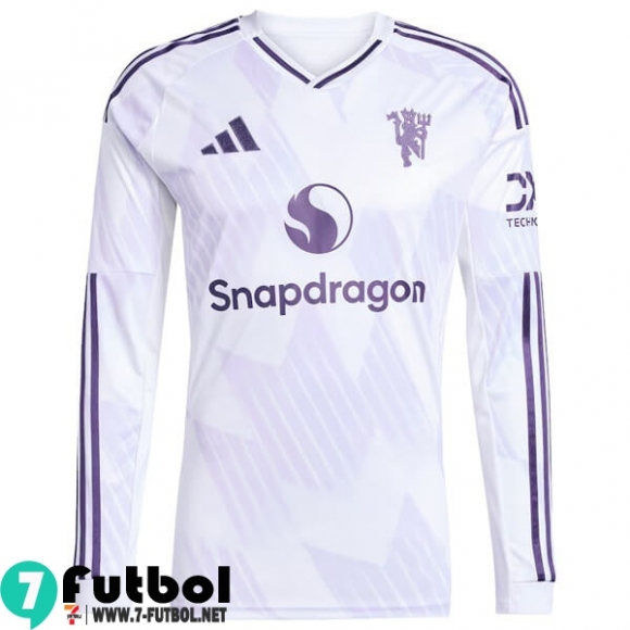 Camiseta Futbol Manchester United Segunda Hombre Manga Larga 25 26