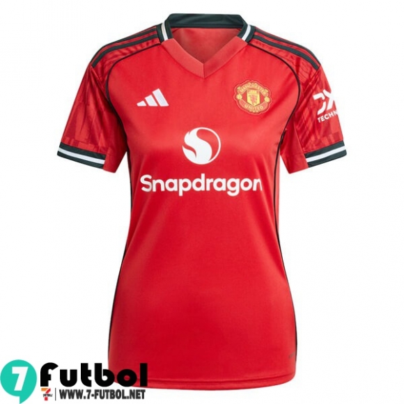 Camiseta Futbol Manchester United Primera Femenino 25 26