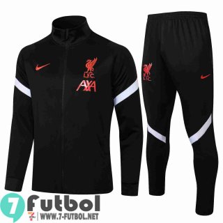 Chaquetas Futbol Liverpool negro + Pantalon JK02 20-21