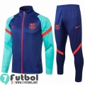 Chaquetas Futbol Barcelona azul + Pantalon JK04 20-21