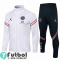 Chaquetas Futbol PSG blanco + Pantalon JK05 20-21