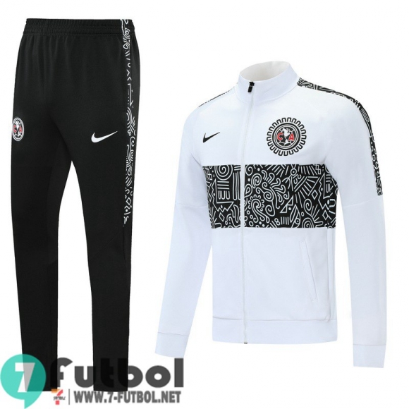 Chaquetas Futbol Club América blanco + Pantalon JK12 20-21