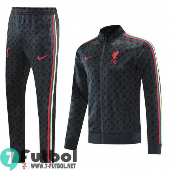 Chaquetas Futbol Liverpool gris + Pantalon JK14 20-21