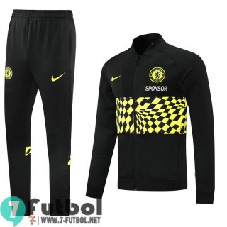 Chaquetas Futbol Chelsea negro + Pantalon JK17 20-21