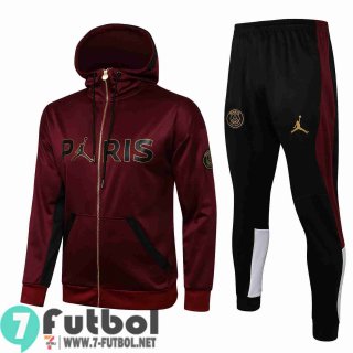 Chaquetas Futbol - Sudadera con capucha PSG Burdeos + Pantalon JK33 20-21