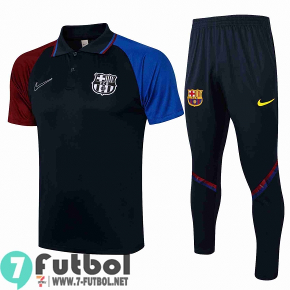 Polo Futbol Barcelona zafiro + Pantalon PL13 20-21