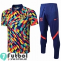 Polo Futbol Barcelona Multicolor + Pantalon PL14 20-21