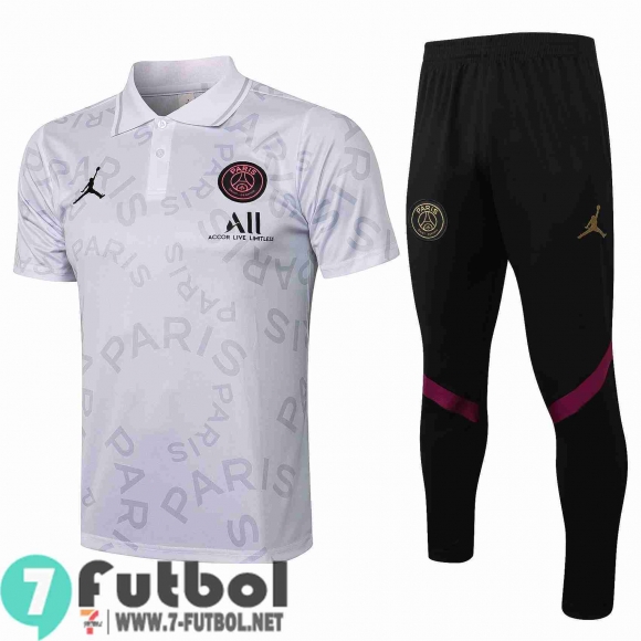 Polo Futbol PSG blanco + Pantalon PL15 20-21