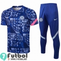 Chandal Futbol T-shirt Chelsea azul + Pantalon PL17 20-21
