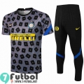 Chandal Futbol T-shirt Inter milan gris + Pantalon PL18 20-21