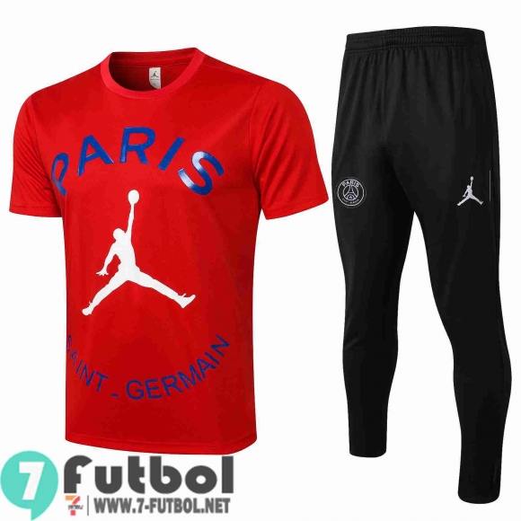 Chandal Futbol T-shirt PSG rojo + Pantalon PL21 20-21