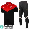 Polo Futbol Liverpool negro + Pantalon PL22 20-21