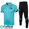 Polo Futbol Inter milan Azul claro + Pantalon PL30 20-21