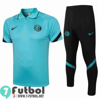 Polo Futbol Inter milan Azul claro + Pantalon PL30 20-21